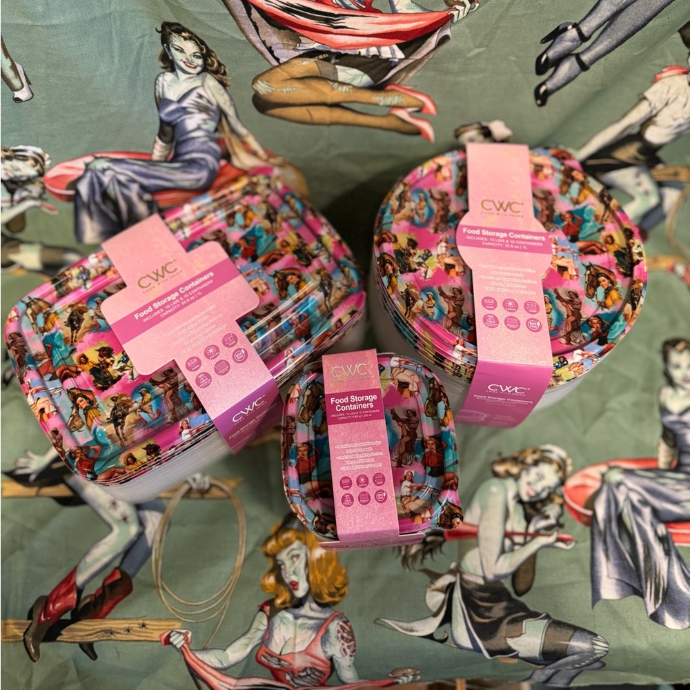 Cowgirl storage containers NWT